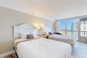 1 bedroom, iron/ironing board, free WiFi, bed sheets - Oceanfront 12th-Floor Suite with Views, Pool & Prime Location (Daytona Beach)