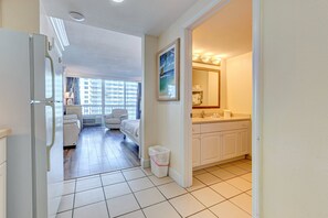 Interior - Beachfront Studio Retreat | King Bed, Pool, Gym & Prime Location (Daytona Beach)
