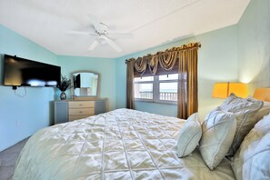 2 bedrooms, iron/ironing board, free WiFi, bed sheets - Ocean View Condo w/ Pool, Balcony & Beach Access – Family-Friendly (Daytona Beach Shores)