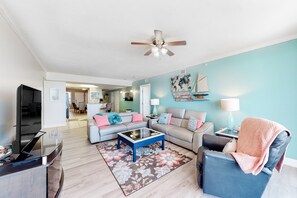 Smart TV - Peaceful Oceanfront Retreat with Balcony, Pool & Game Room (Daytona Beach)