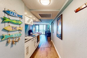 Interior - Oceanview Condo with Balcony, Pool, Game Room & Beach Access (Daytona Beach Shores)