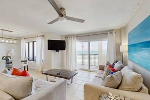 Smart TV - Oceanfront Condo w/ Balcony, Pool, & Beach Access – Modern Comforts (Daytona Beach Shores)