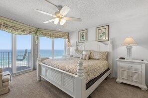3 bedrooms, iron/ironing board, free WiFi, bed sheets - Elegant Oceanfront Condo w/ Balcony, Pool & Steps to Beach (Daytona Beach Shores)