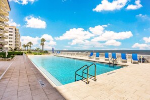 Pool - Oceanfront Comfort | Pool Access | Steps to Beach & Dining (Daytona Beach Shores)