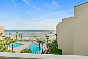 Pool - Relaxing Oceanfront Escape with Pools & Private Balcony Views (New Smyrna Beach)
