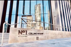 Exterior detail - Waterfront Apartment in Docklands in Free Tram Zone (Docklands)
