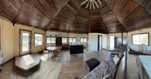 TV, fireplace - Hogan and bunkhouse on 10 acres with privacy and beautiful mountain views. (Magdalena)