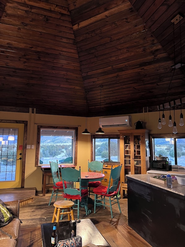 Interior - Hogan and bunkhouse on 10 acres with privacy and beautiful mountain views. (Magdalena)