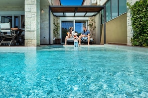 Pool - Sunny Exclusive Ena – Villa with Private Pool & Sea Views (Hanioti)
