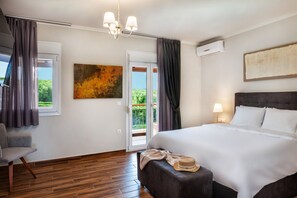 Iron/ironing board, free WiFi, bed sheets - Modern Secluded Villa with Sea Views – Pool, WiFi, Aircon (Hanioti)