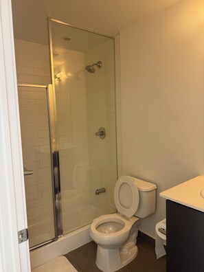 Towels, soap, toilet paper