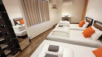 2 室のベッドルーム、WiFi、ベッドシーツ