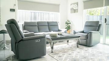 Smart TV, video games, music library