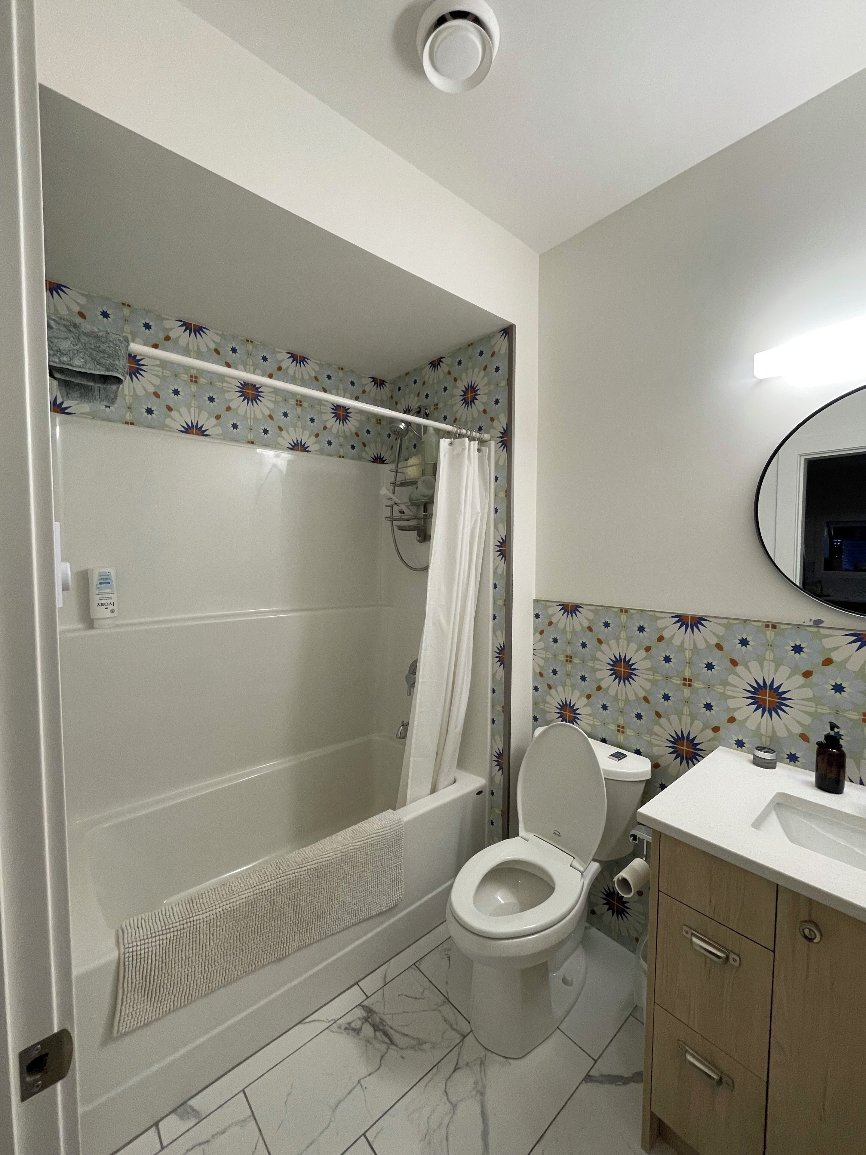 Towels, soap, toilet paper