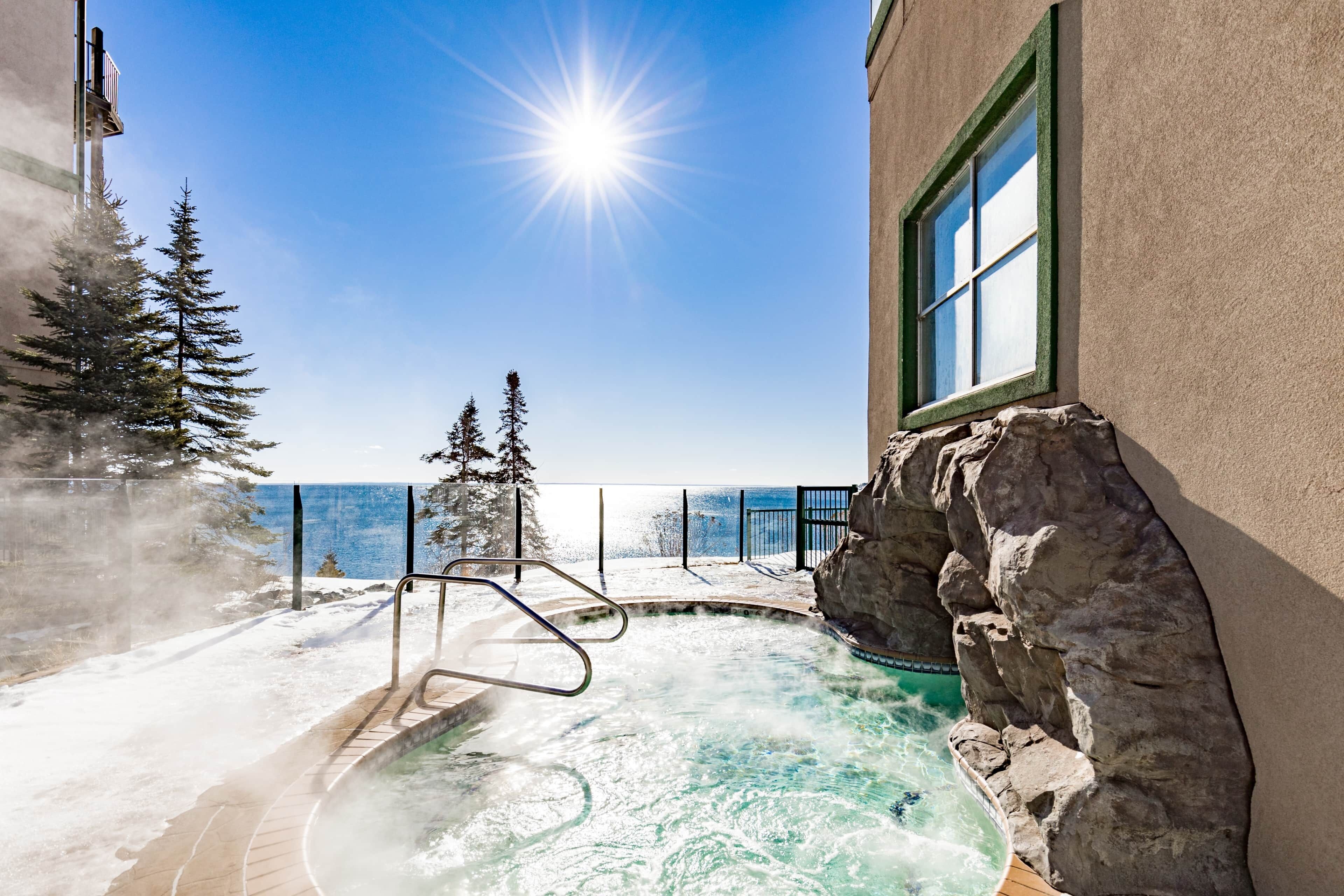 Indoor pool, a heated pool