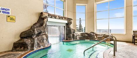Indoor pool, a heated pool