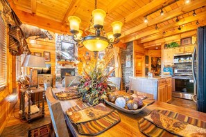 Dining - Unrivaled - Treehouse-Style Interior with Spa Bath, Hot Tub, Theater & Firepit (Sevierville)