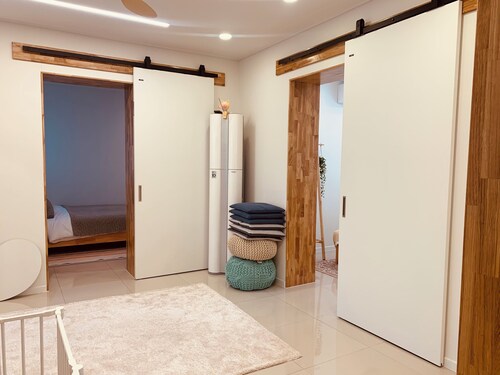 Cozy 2-bedroom house in superb Gangneung with AC comfort