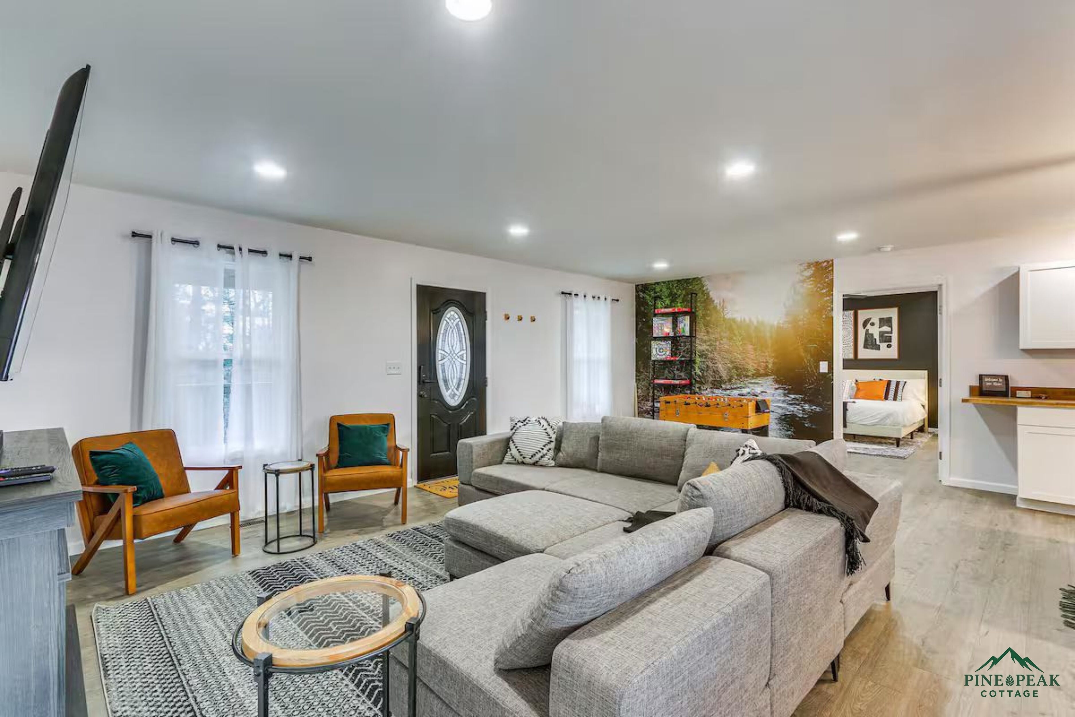 Télévision, cheminée