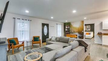 Télévision, cheminée