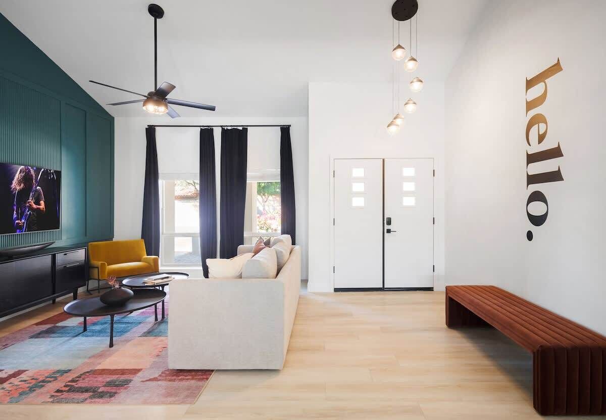 TV connectée, cheminée