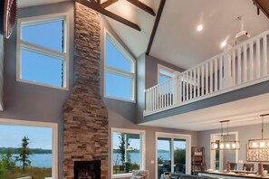 Interior - Bear Feet Retreat Hot Tub Dogs OK (Maple City)