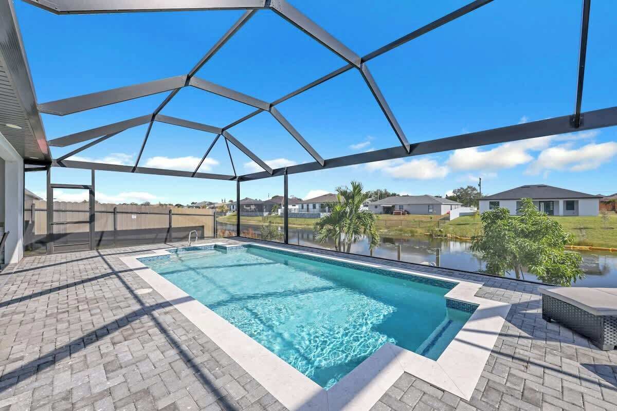 Piscine extérieure, piscine chauffée