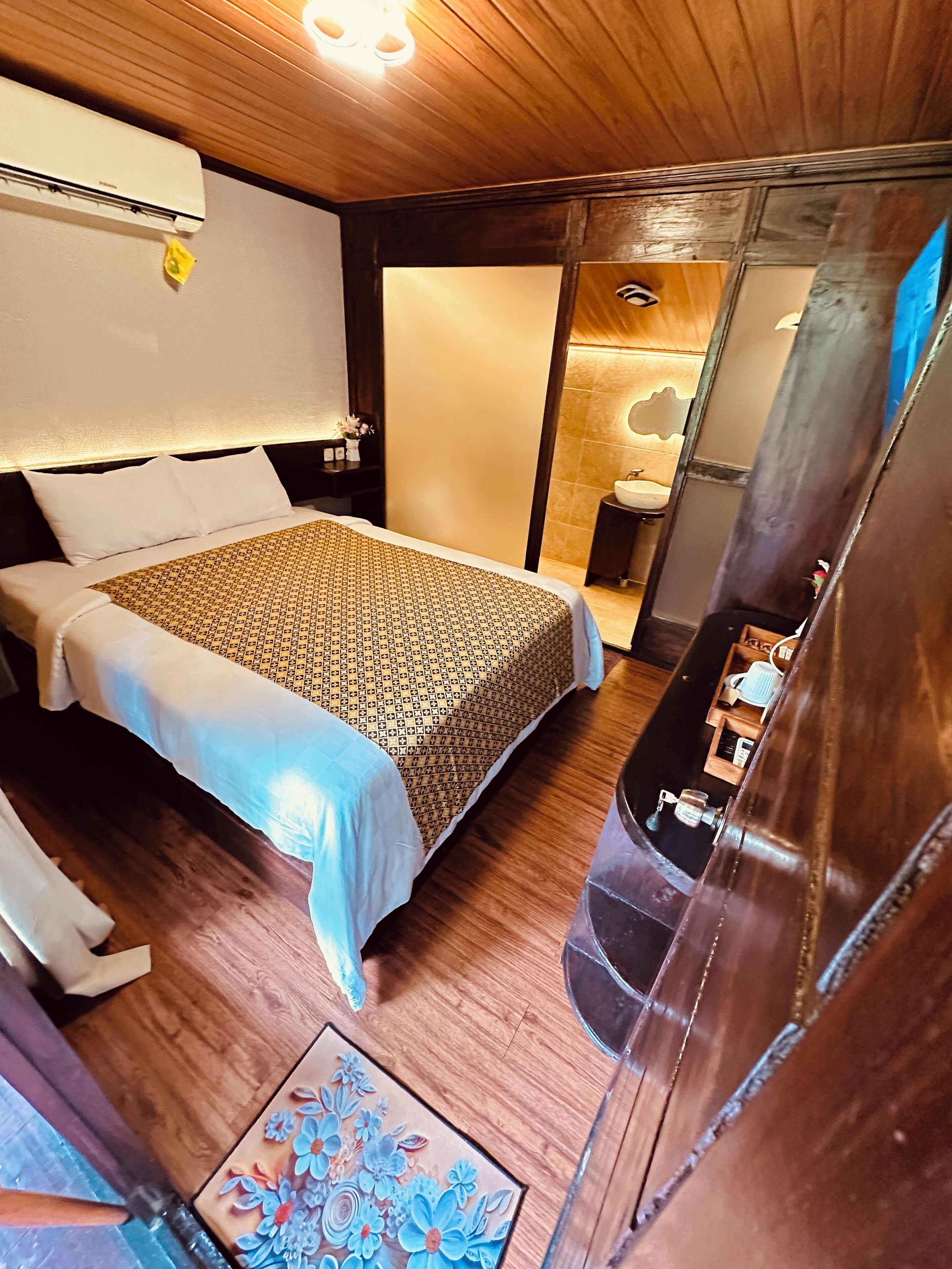 Blackout curtains, iron/ironing board, free WiFi, bed sheets