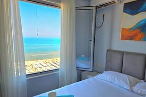 3 bedrooms, free WiFi, bed sheets - Beachfront & Sea View Apartment 101, Durres, Albania (Durres)