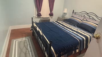 1 bedroom, iron/ironing board, travel crib, WiFi