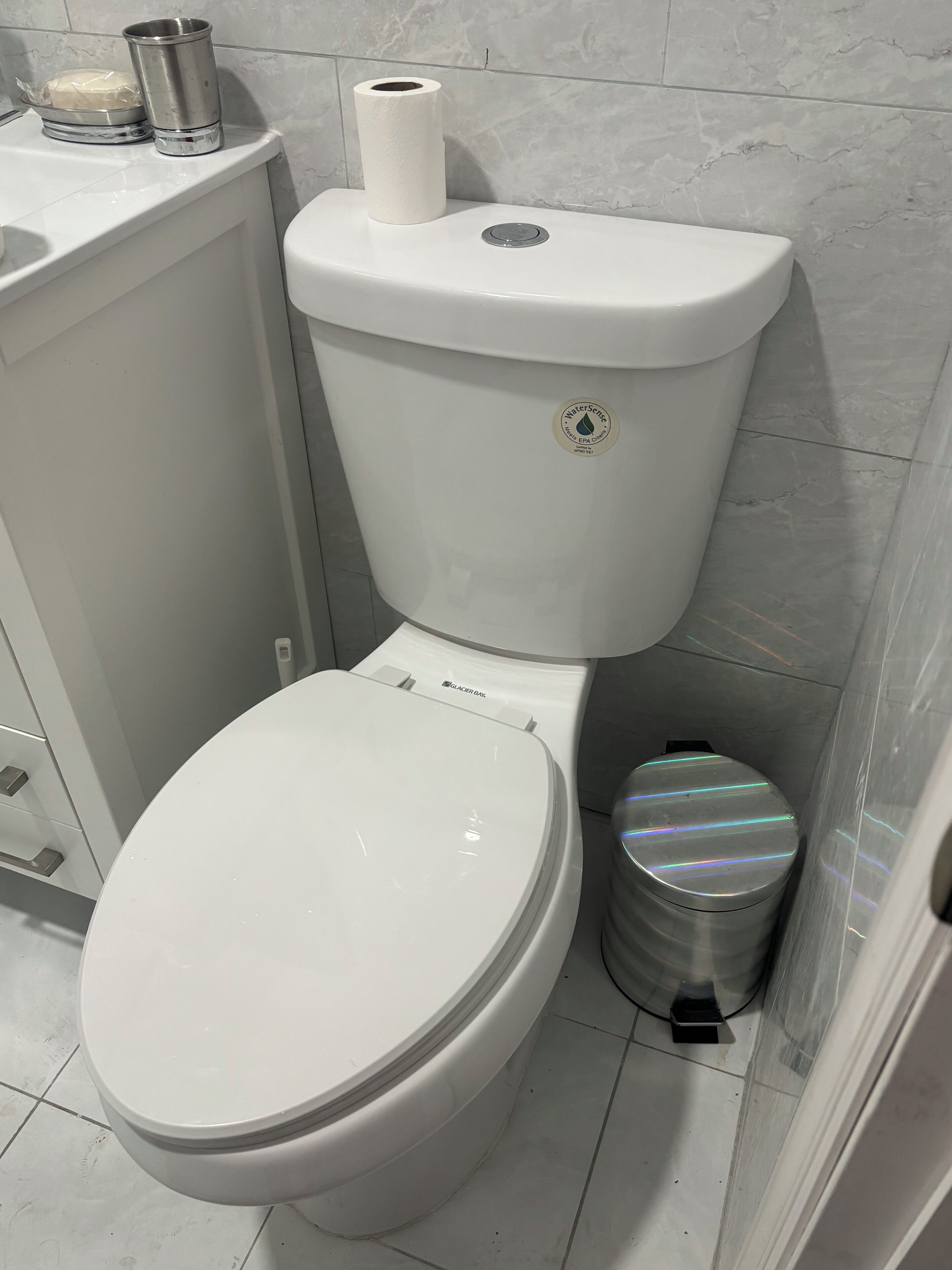 Shower, towels, soap, shampoo