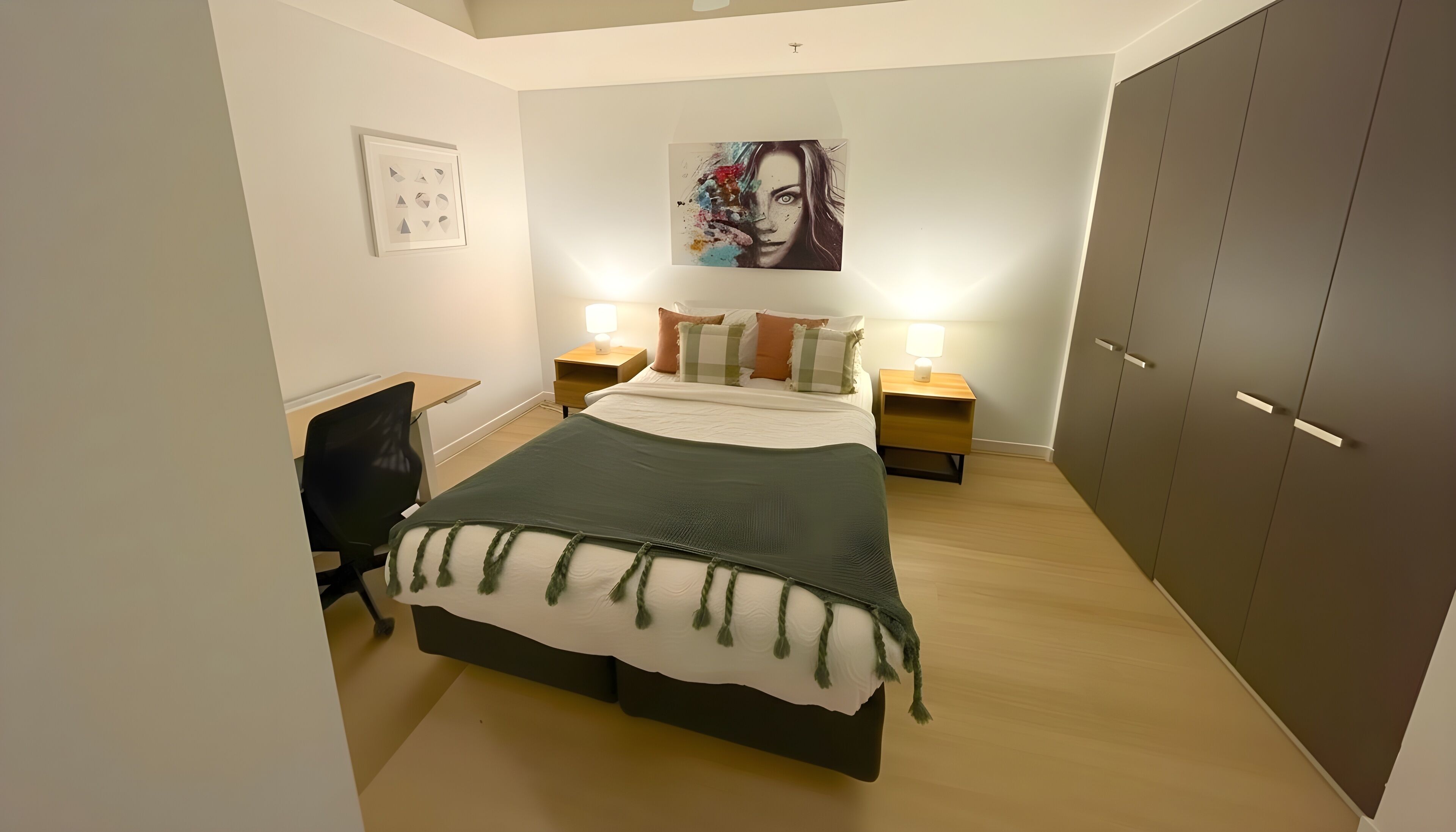 Classic Apartment | Laptop workspace, blackout drapes, iron/ironing board, cribs/infant beds