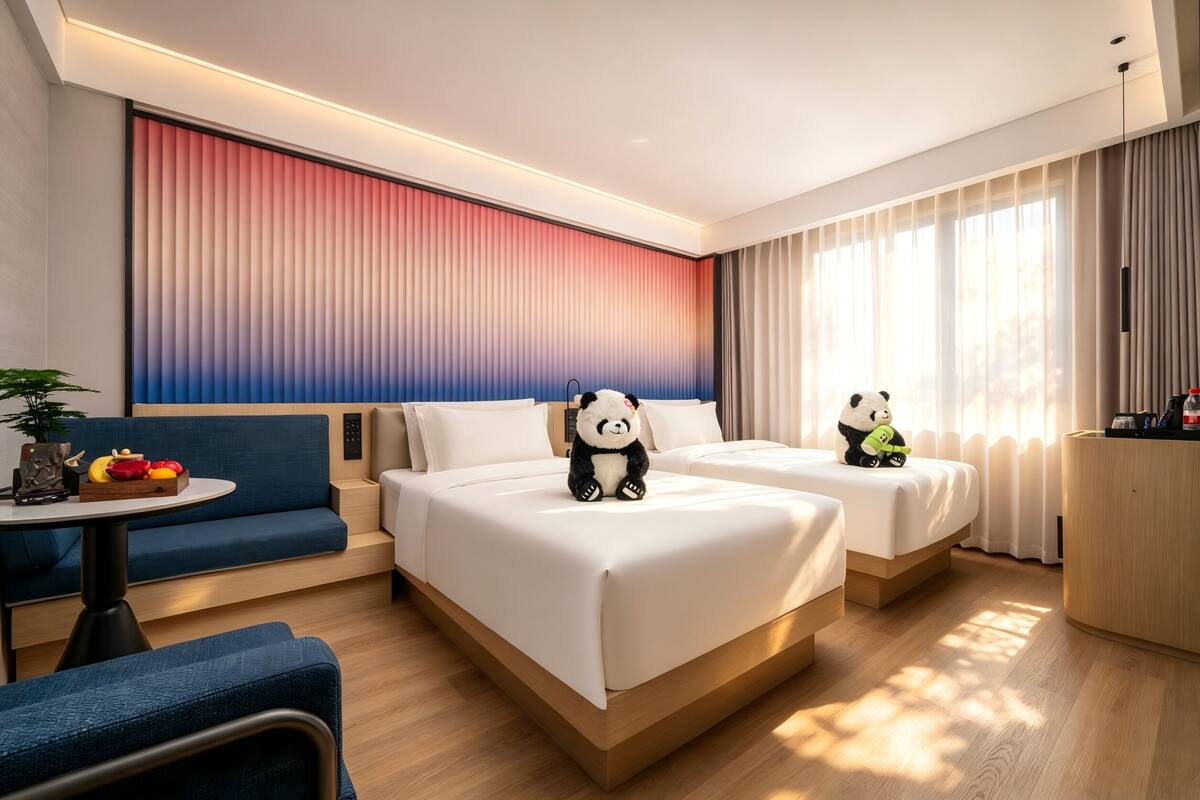 Premium bedding, down duvets, memory-foam beds, free minibar