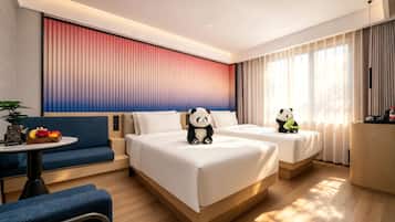 Phòng 2 giường đơn Superior | Bộ đồ giường cao cấp, chăn bông, nệm cao su hoạt tính (memory foam)