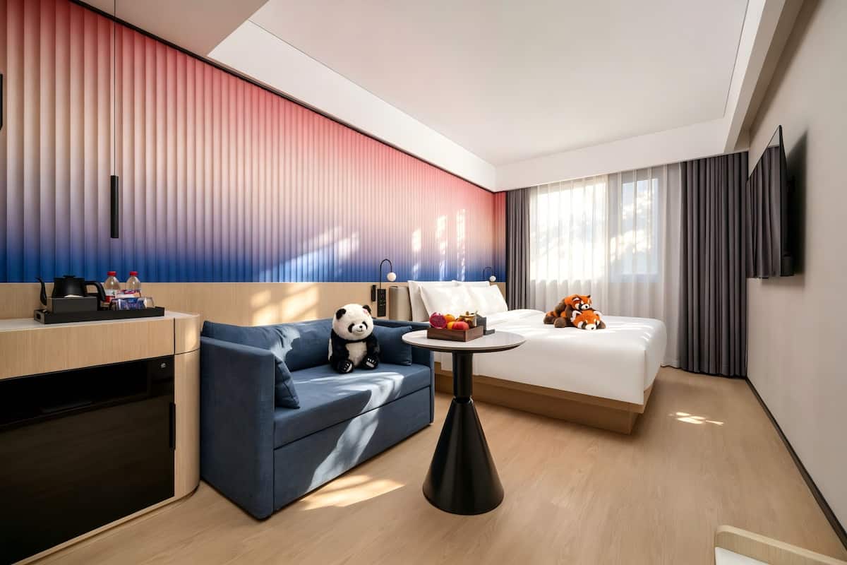 Premium bedding, down duvets, memory-foam beds, free minibar