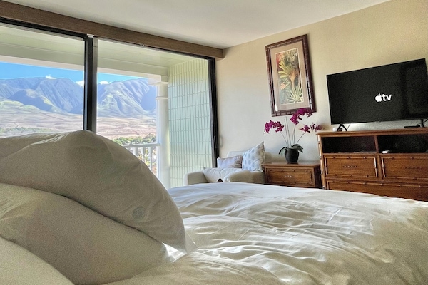 Ocean breeze, Central AC plus ceiling fan for comfort. Not AI.
