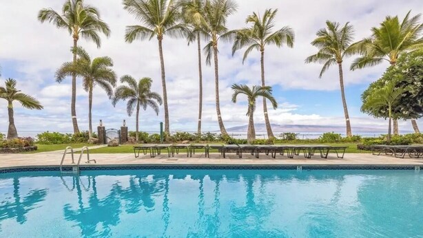 Unclassified image, 1 of 27, button - Guest Favorite: Beachfront Studio Turtles, Monk Seals, Surf & Mountain View (Lahaina)