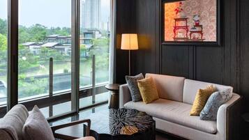 Luxury Villa, 2 Bedrooms, Private Pool, Garden View | Living area