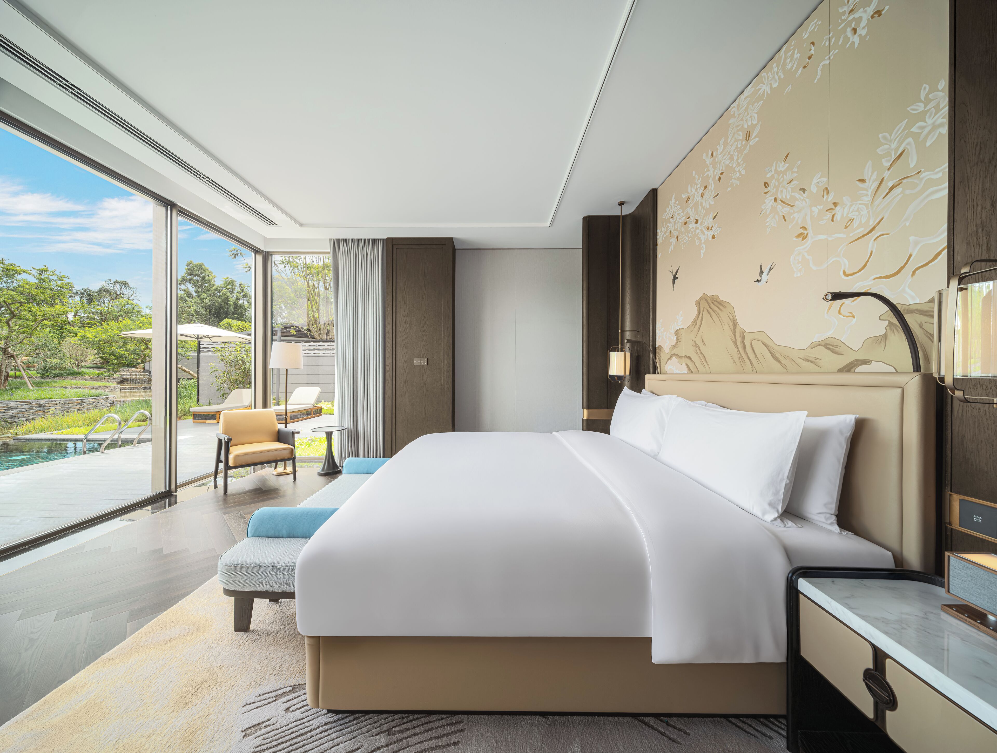 Luxury Villa, 1 Bedroom, Private Pool, Lakeside | In-room safe, desk, laptop workspace, blackout drapes