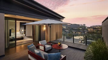 Luxury Villa, 2 Bedrooms, Private Pool, Garden View | Free minibar, in-room safe, desk, laptop workspace