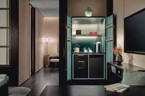 Free minibar, in-room safe, desk, laptop workspace