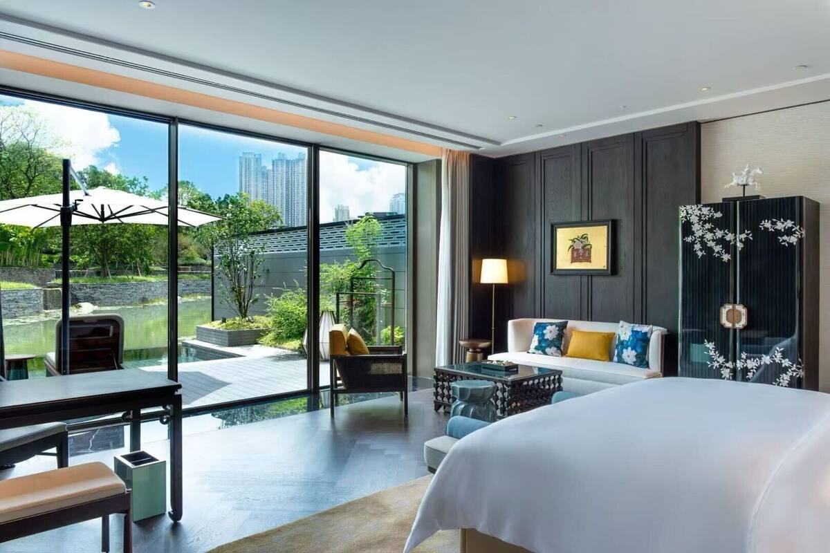 Vila Mewah, 1 Tempat Tidur King, pemandangan danau, tepi danau | Teras/patio