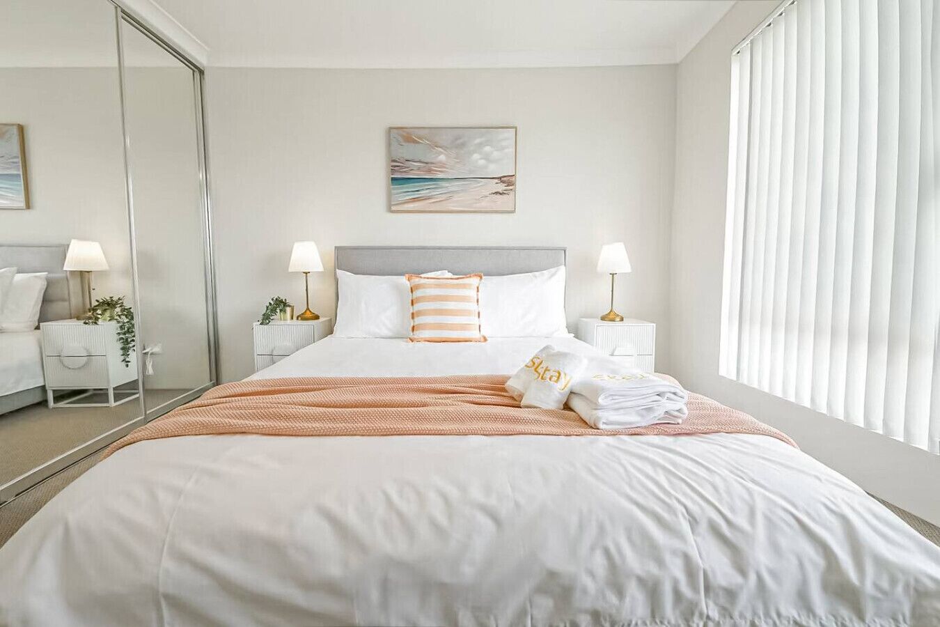 4 bedrooms, desk, iron/ironing board, travel cot