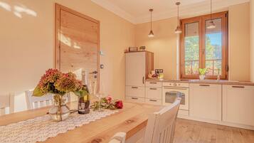 Family Apartment, 1 Bedroom (Vila Trate Kraljevi Apartment) | Private kitchen | Fridge, oven, stovetop, coffee/tea maker