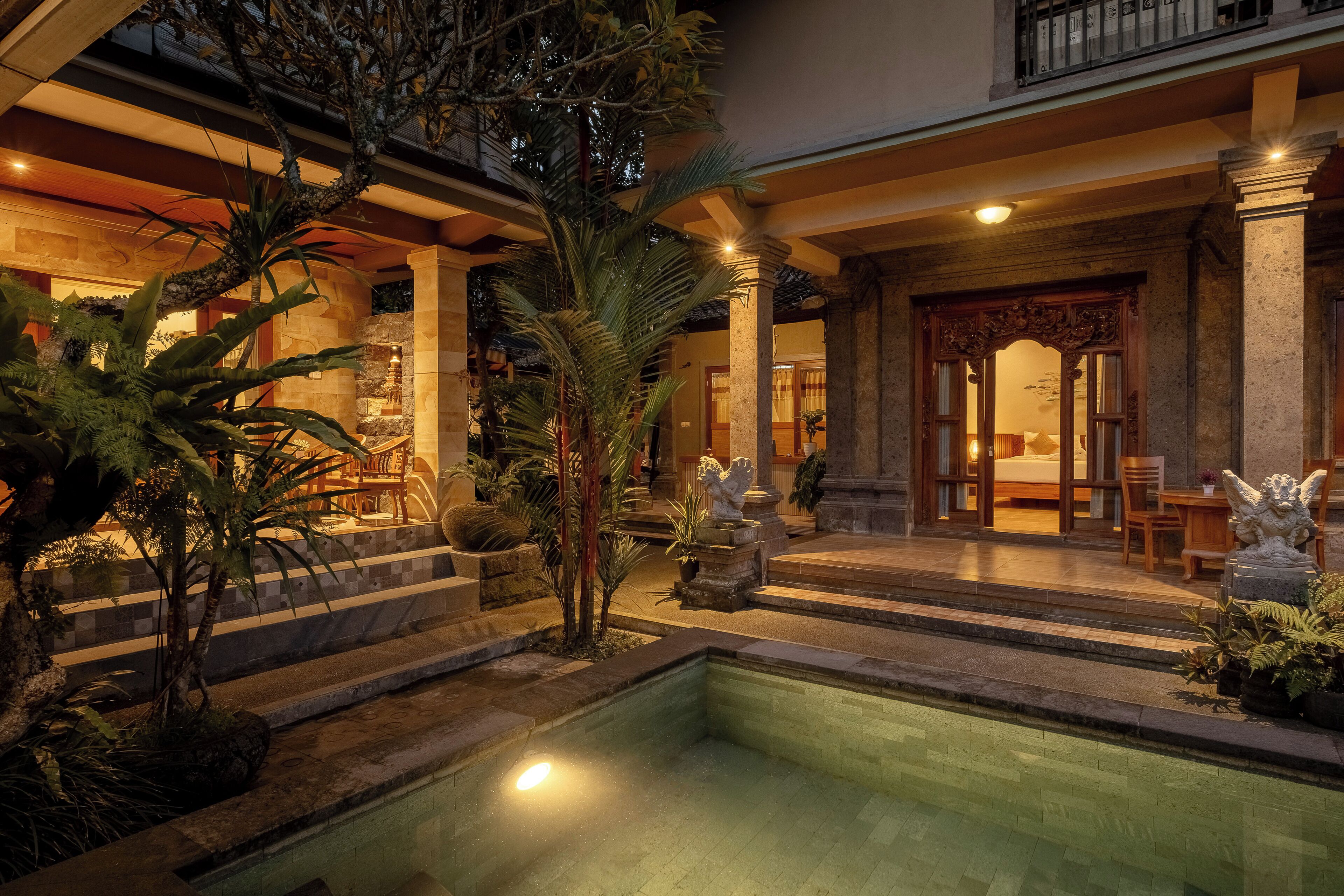 Front of property - evening/night