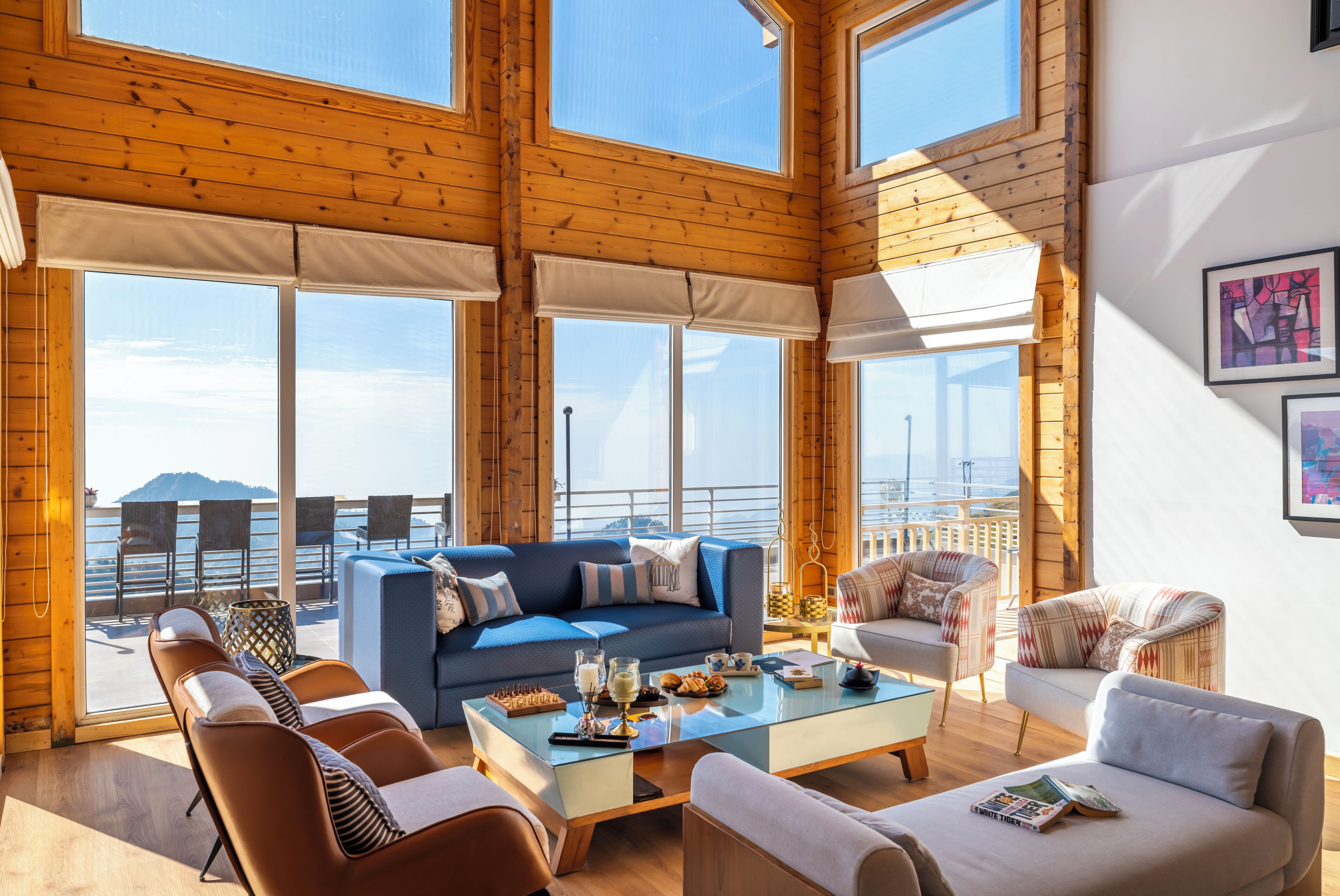 Luxury Villa, Valley View | Living area | 43-inch LED TV with digital channels