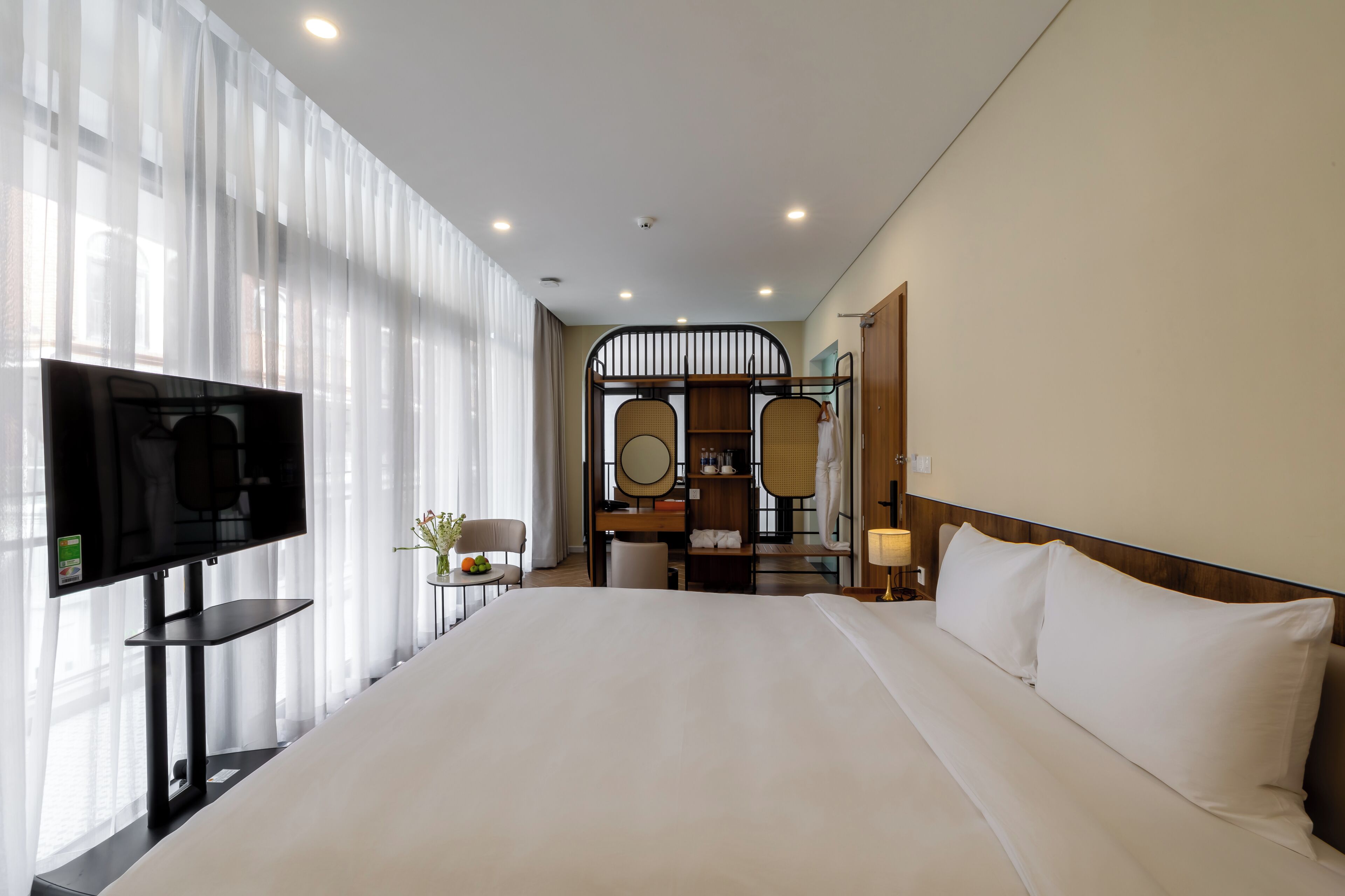 Literie de qualité supérieure, matelas Select Comfort, minibar