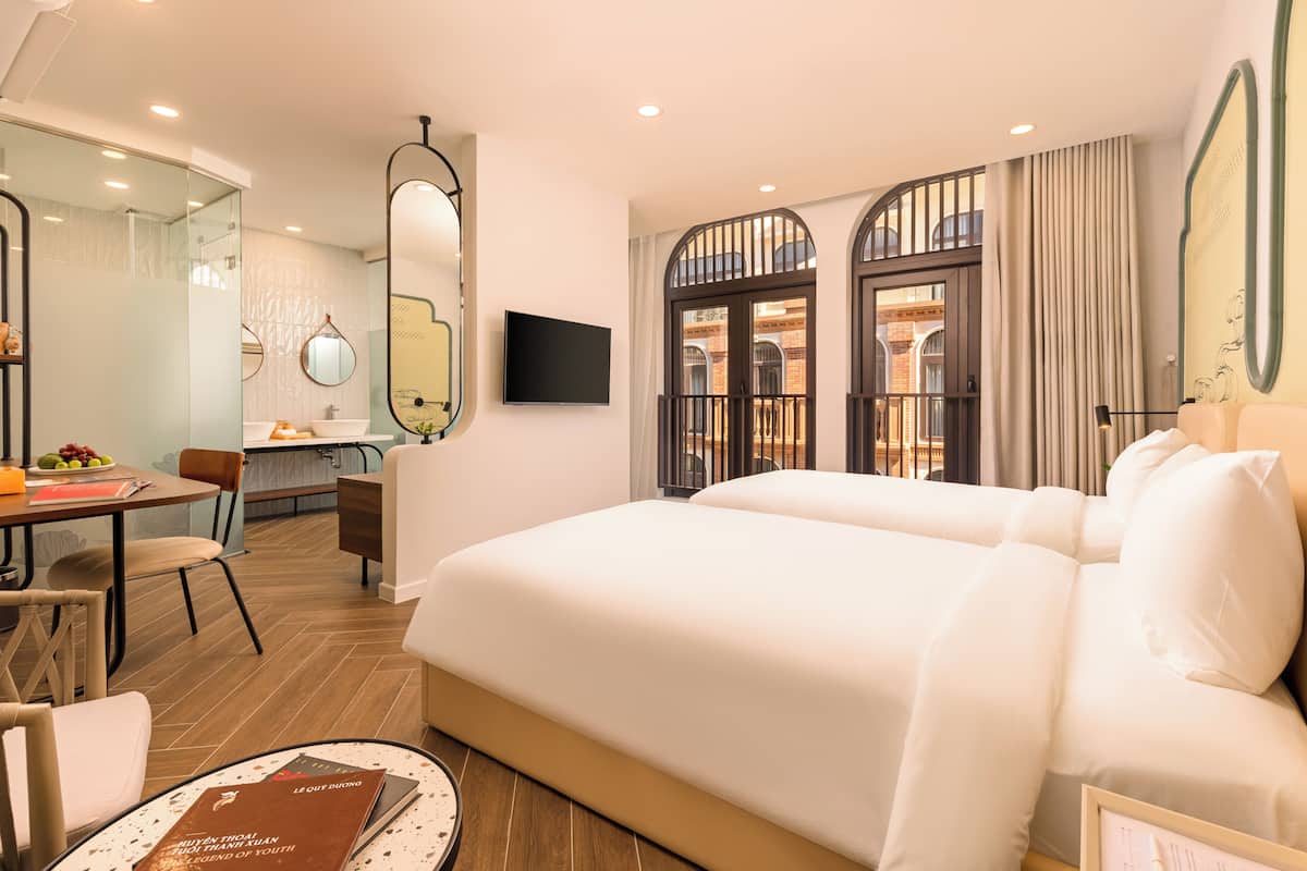 Biancheria da letto di alta qualità, materassi Select Comfort, minibar