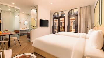 Hochwertige Bettwaren, Select-Comfort-Betten, Minibar