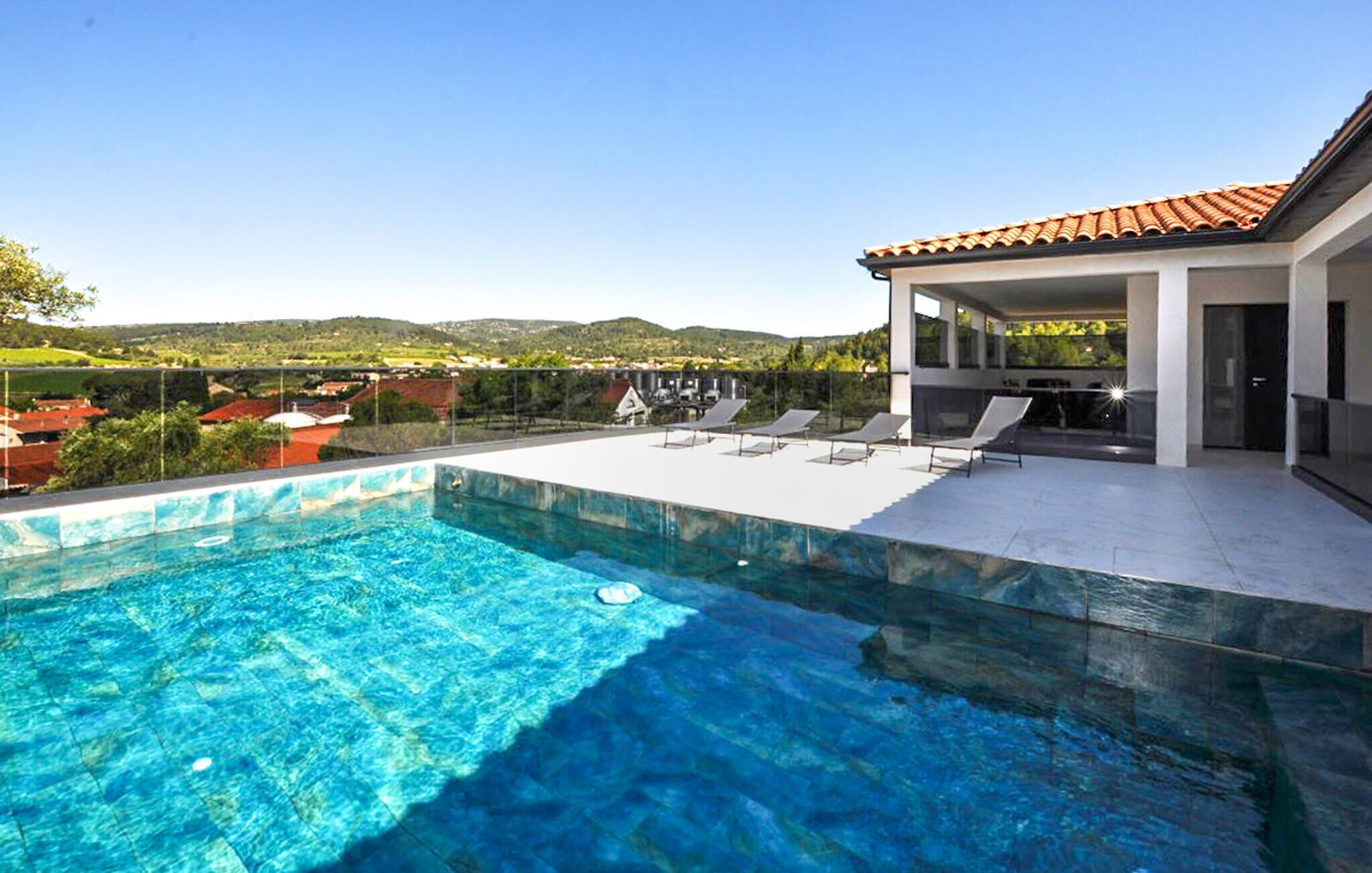 A heated pool